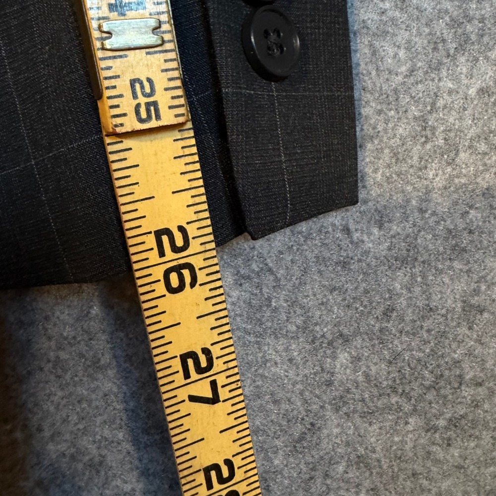 DKNY Duran Charcoal Windowpane Blazer Mens 43L Suit Jacket DNUR218W0036 - Picture 11 of 12